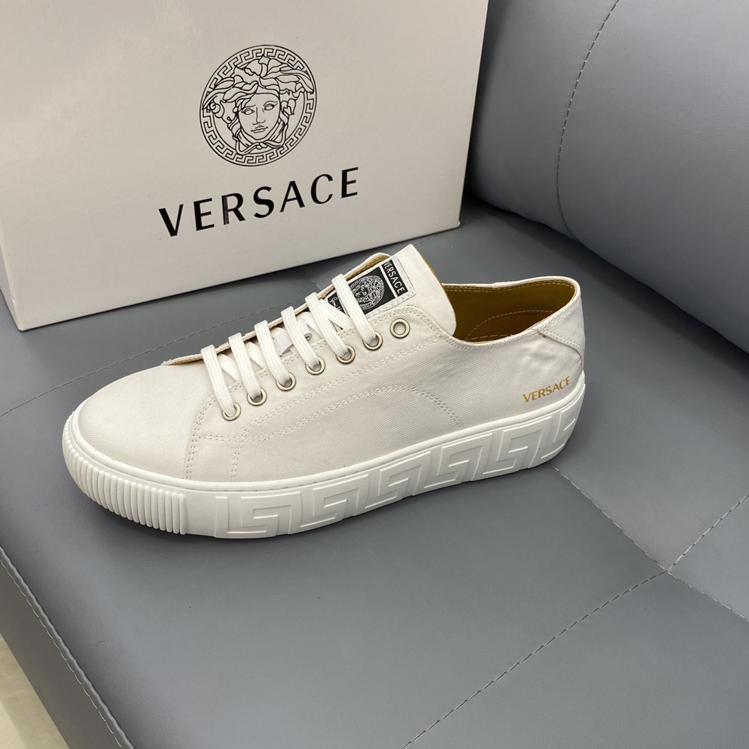GIÀY VERSACE GRECA SNEAKERS LOW TOP CANVAS