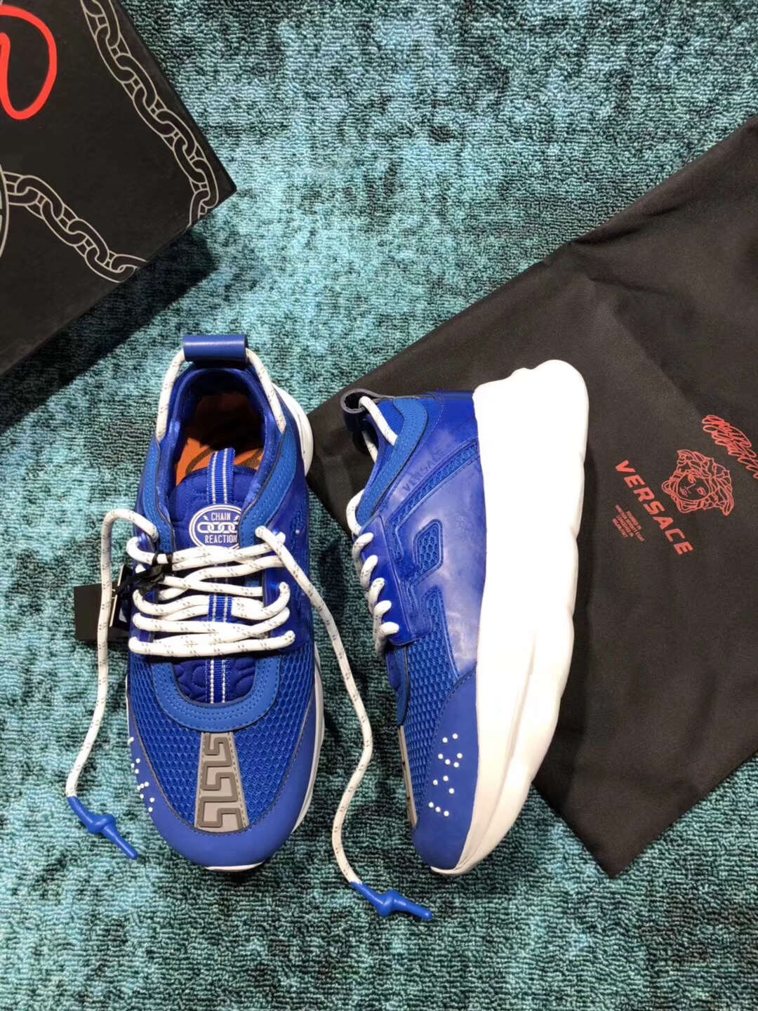 GIÀY Versace Chain Reaction Sneakers