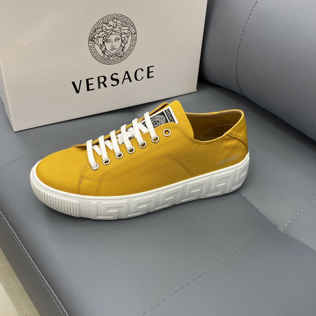GIÀY VERSACE GRECA SNEAKERS LOW TOP CANVAS