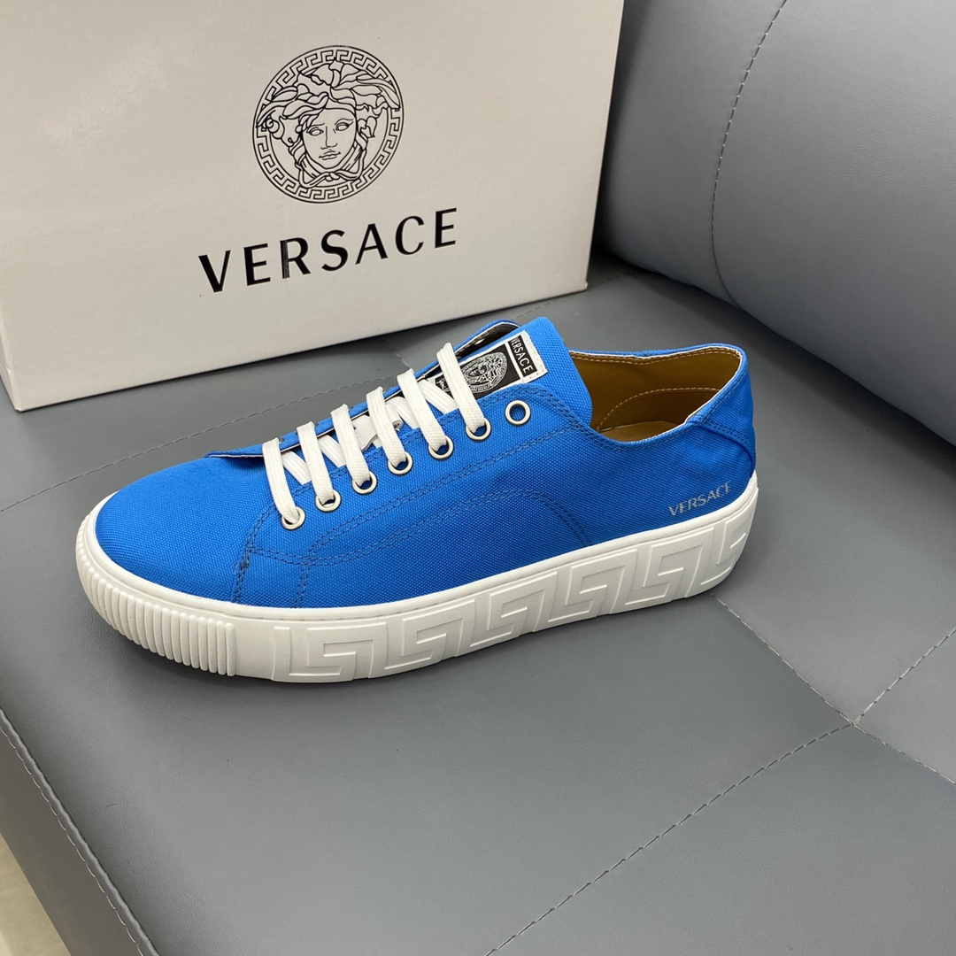 GIÀY VERSACE GRECA SNEAKERS LOW TOP CANVAS