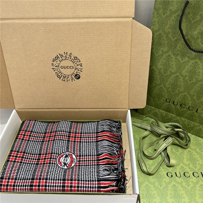 KHĂN Gucci GG Wool Blend scarf