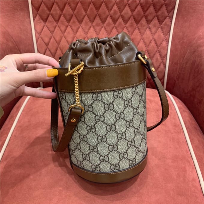 TÚI Gucci Horsebit 1955 small bucket bag brown Top Quality