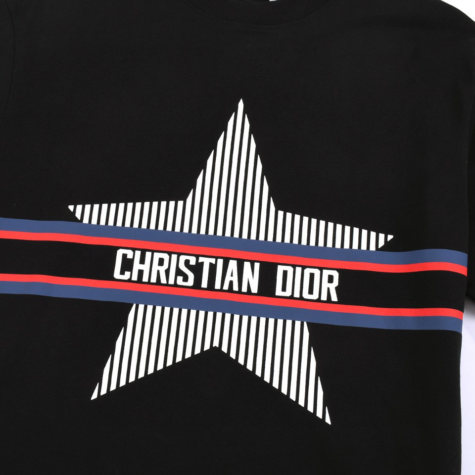 ÁO CHRISTIAN DIOR print cotton jersey T-shirt