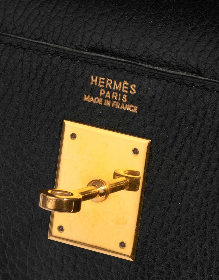 TÚI Hermès Kelly 32 Ardennes Black Gold Buckle khóa vàng