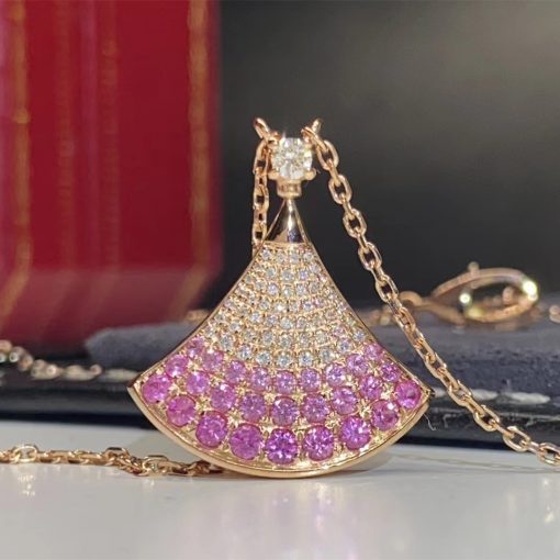 DÂY CHUYỀN BULGARI DIVAS’ DREAM PINK SAPPHIRE 18K ROSE GOLD