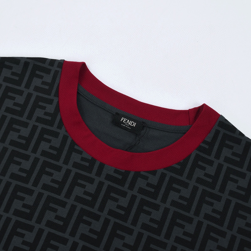 ÁO FENDI ROMA print cotton jersey T-shirt