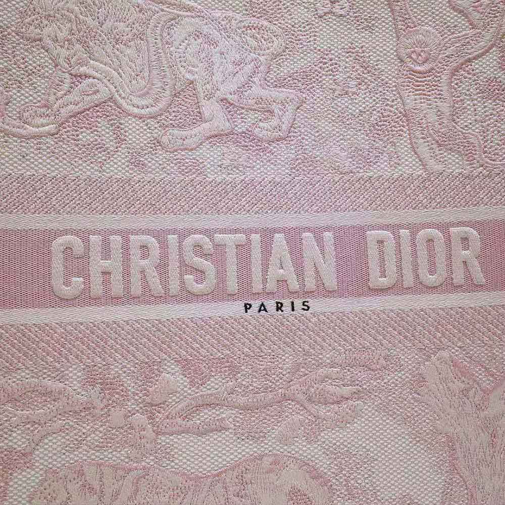 TÚI Dior Women Dior Book Tote Pink Toile de Jouy Embroidery