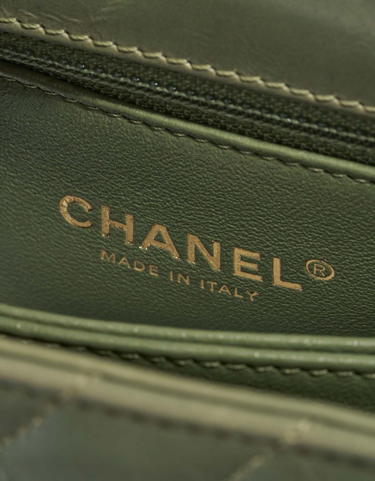 TÚI Chanel Handle Small Lamb Green