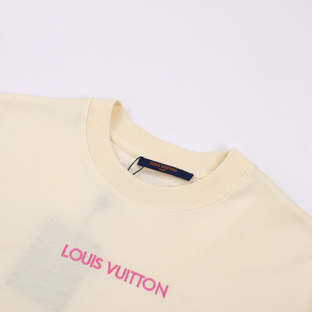 ÁO LOUIS VUITTON print cotton jersey T-shirt