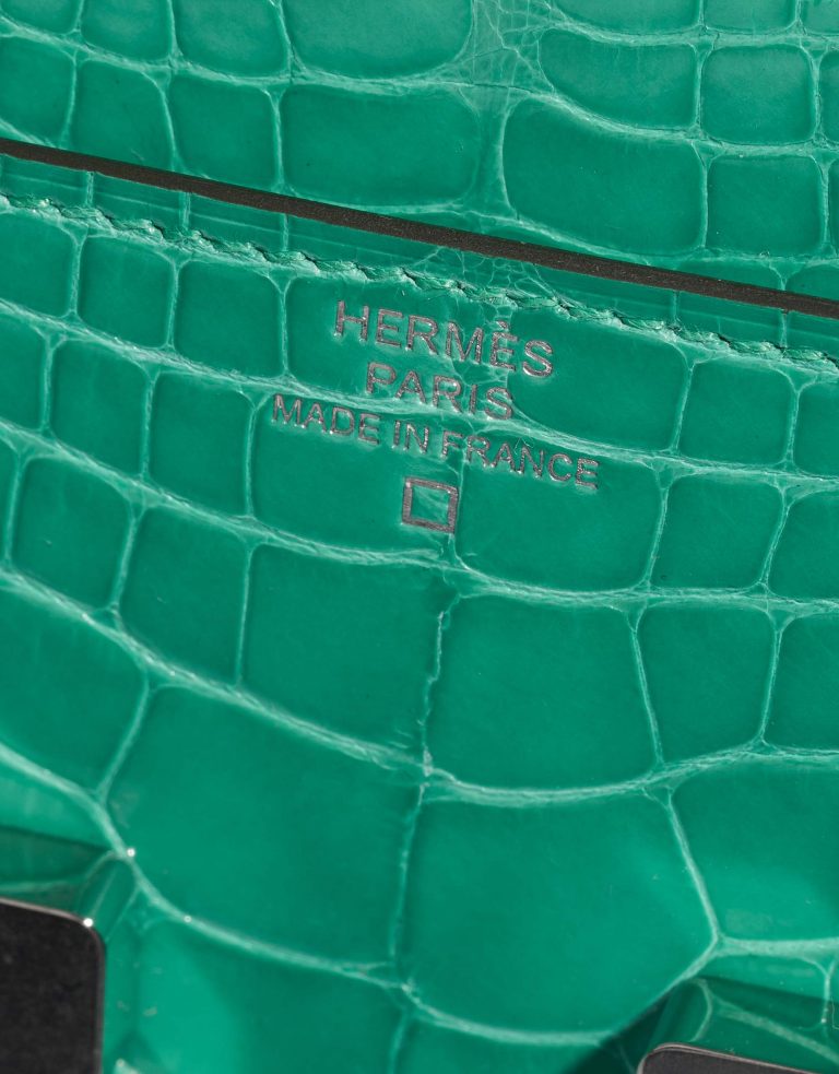 TÚI Hermès Constance Wallet Alligator Vert Jade
