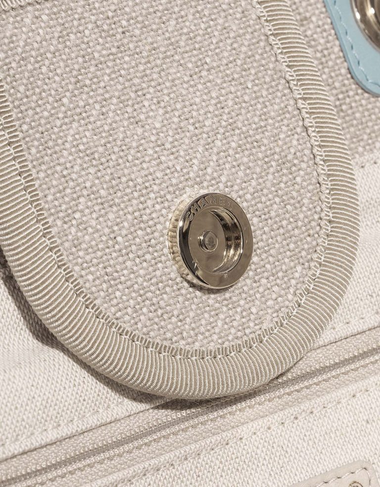 TÚI Chanel Deauville Medium Canvas Beige Blue