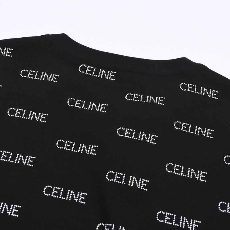 ÁO CELINE PARIS print cotton jersey T-shirt