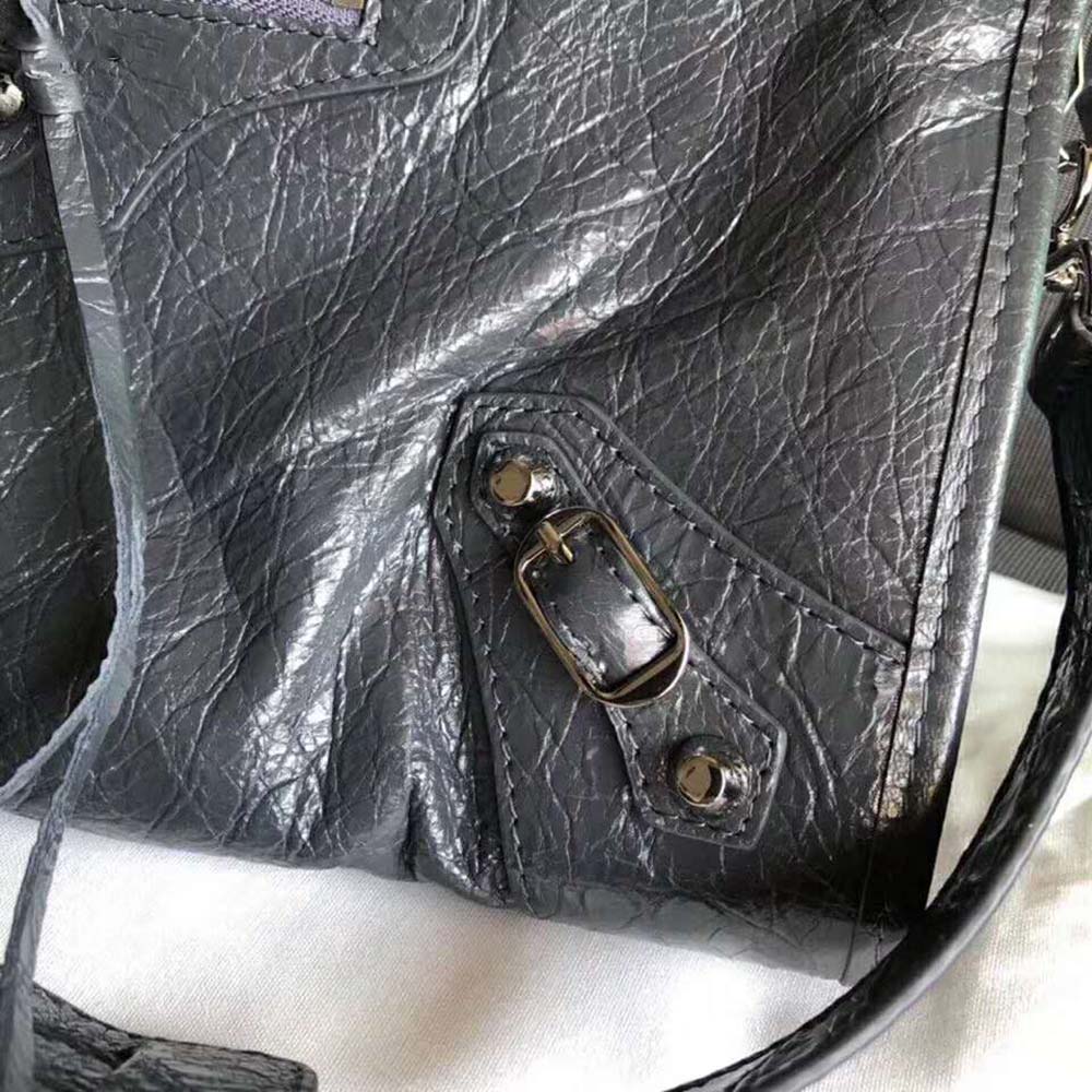 TÚI Balenciaga Women Classic City S Graffiti Small Should Bag in Lambskin