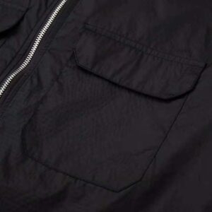 ÁO Dior Men Zipped Blouson Black Technical Cotton Ripstop