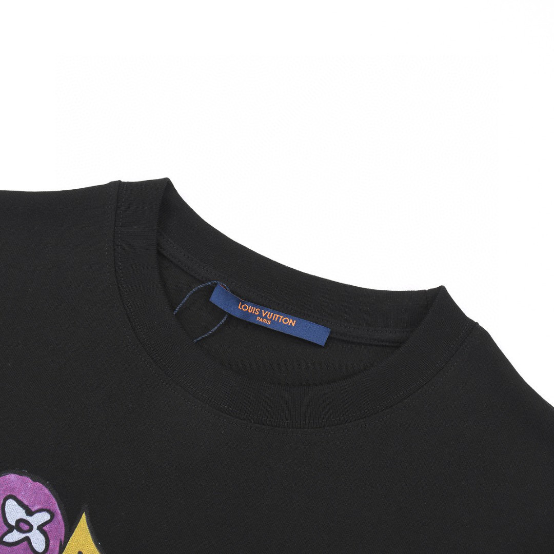 ÁO LOUIS VUITTON print cotton jersey T-shirt