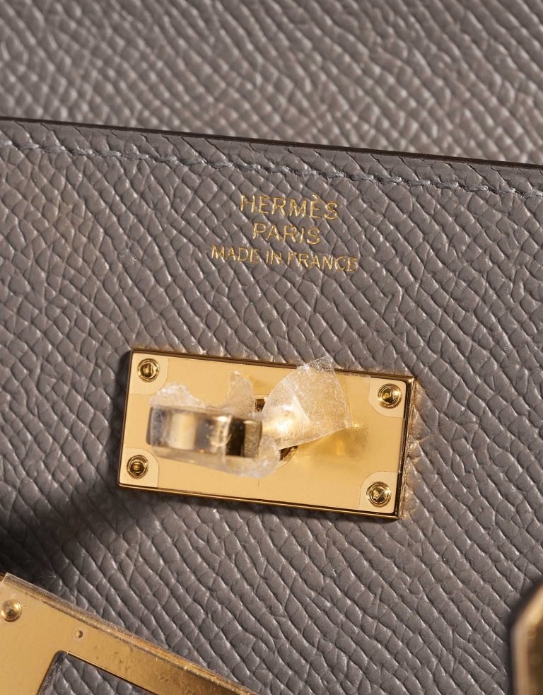 TÚI Hermès Kelly To Go Epsom Gris Meyer Gold Buckle khóa vàng
