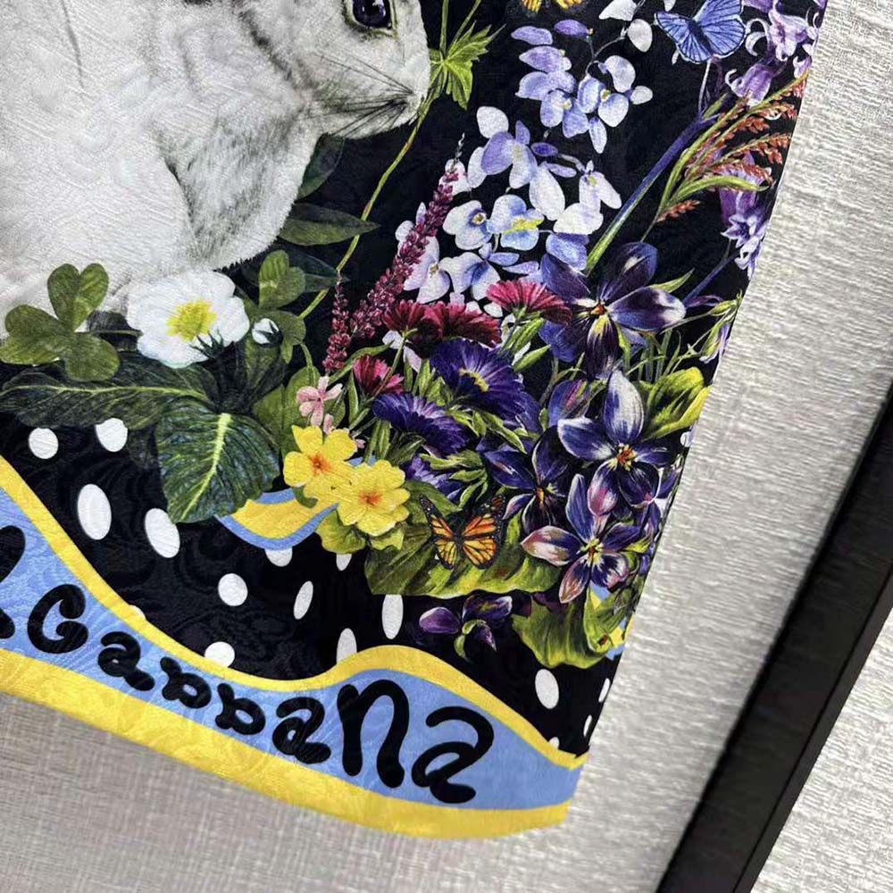 Chân váy Dolce Gabbana D&G Rabbit-Print Brocade Miniskirt