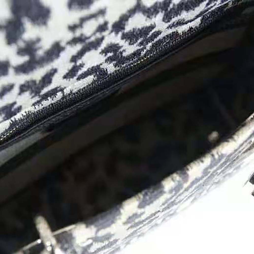 TÚI Dior Women Medium Lady D-lite Bag Beige Multicolor Mizza Embroidery