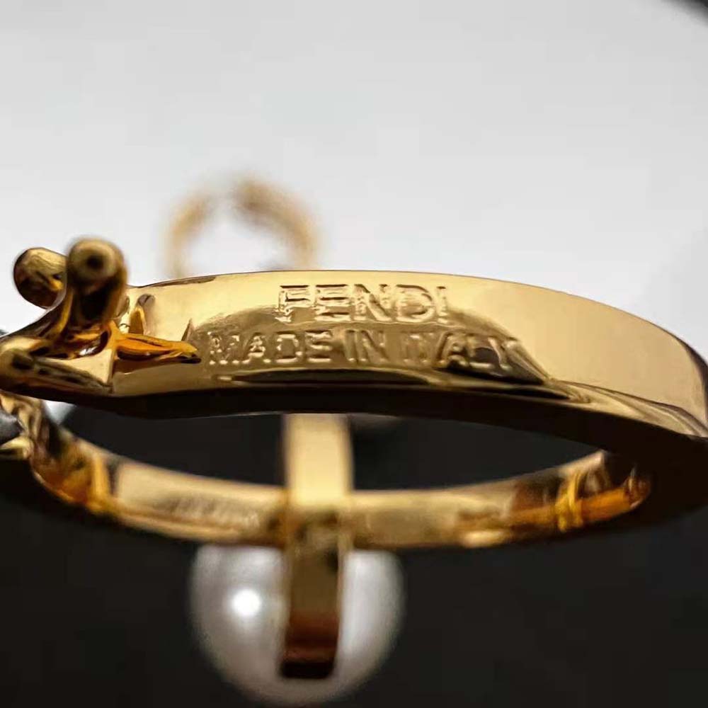 BÔNG TAI Fendi Women F Is Fendi Earrings Gold-Colored Earrings