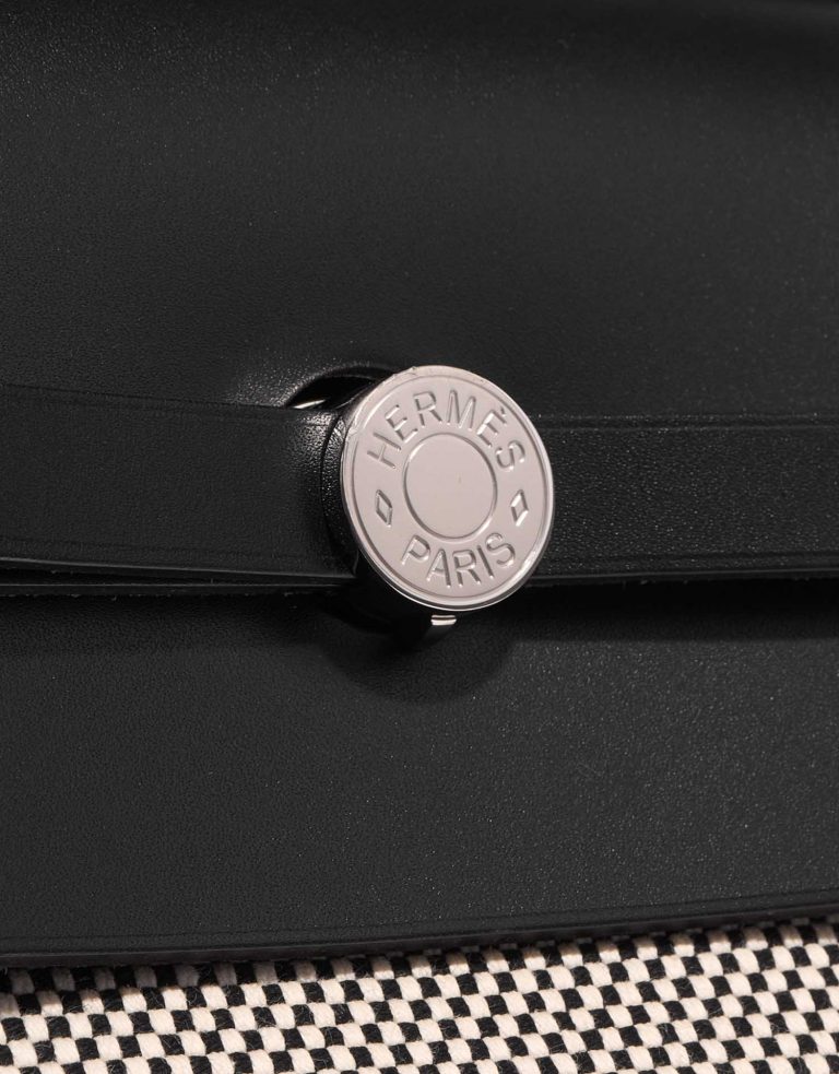 TÚI Hermès Herbag 52 Vache Hunter Toile Black Ecru