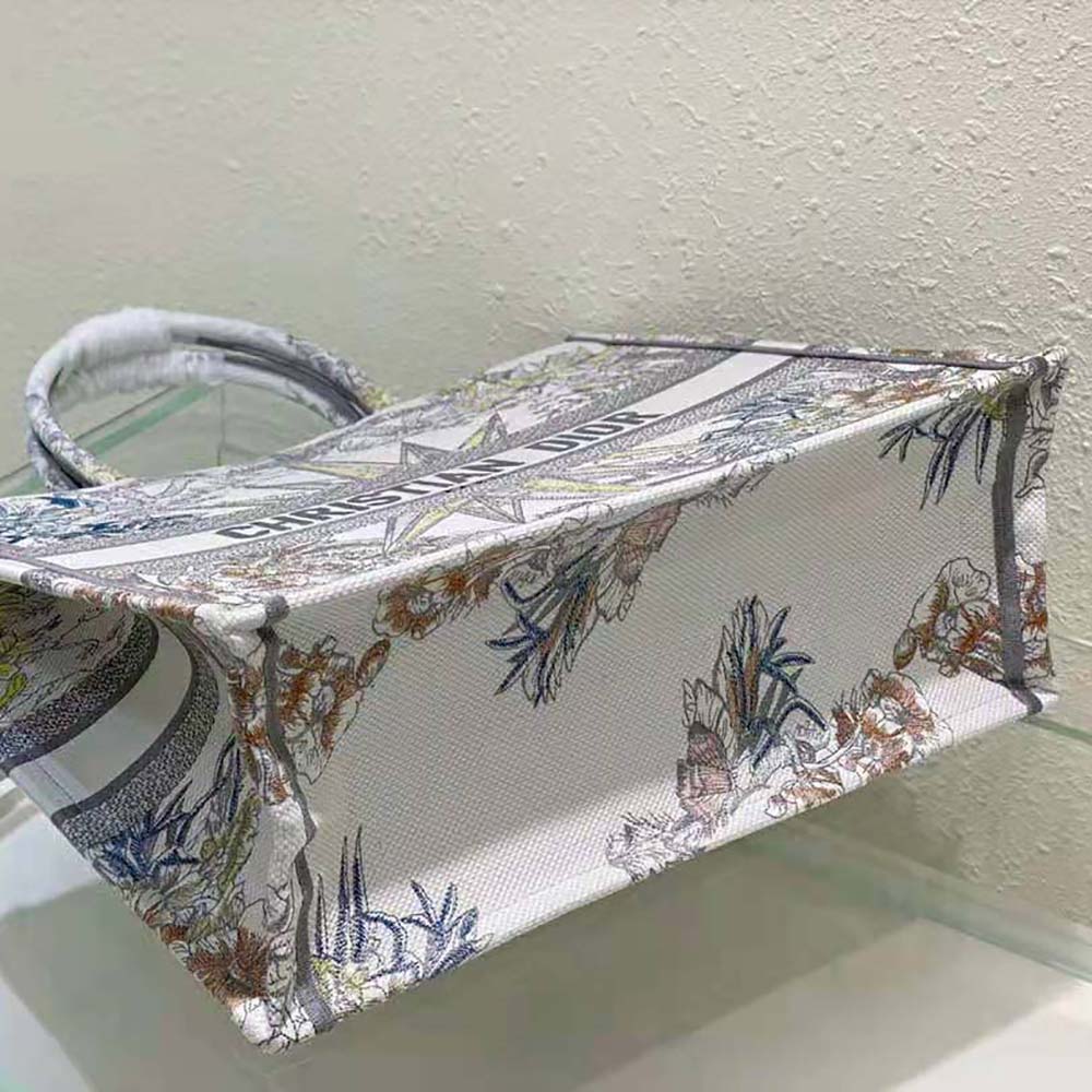 TÚI Christian Dior White Multicolor Rêve D’Infini Embroidery