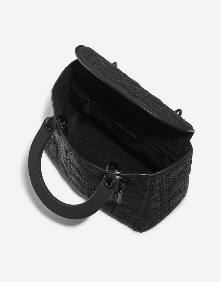 TÚI DIOR Lady Medium Lamb So Black