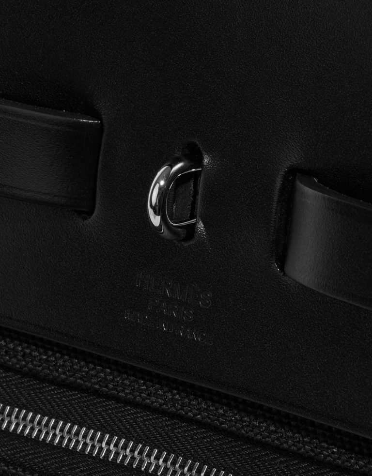 TÚI Hermès Herbag 39 Vache Hunter Toile Militaire Black