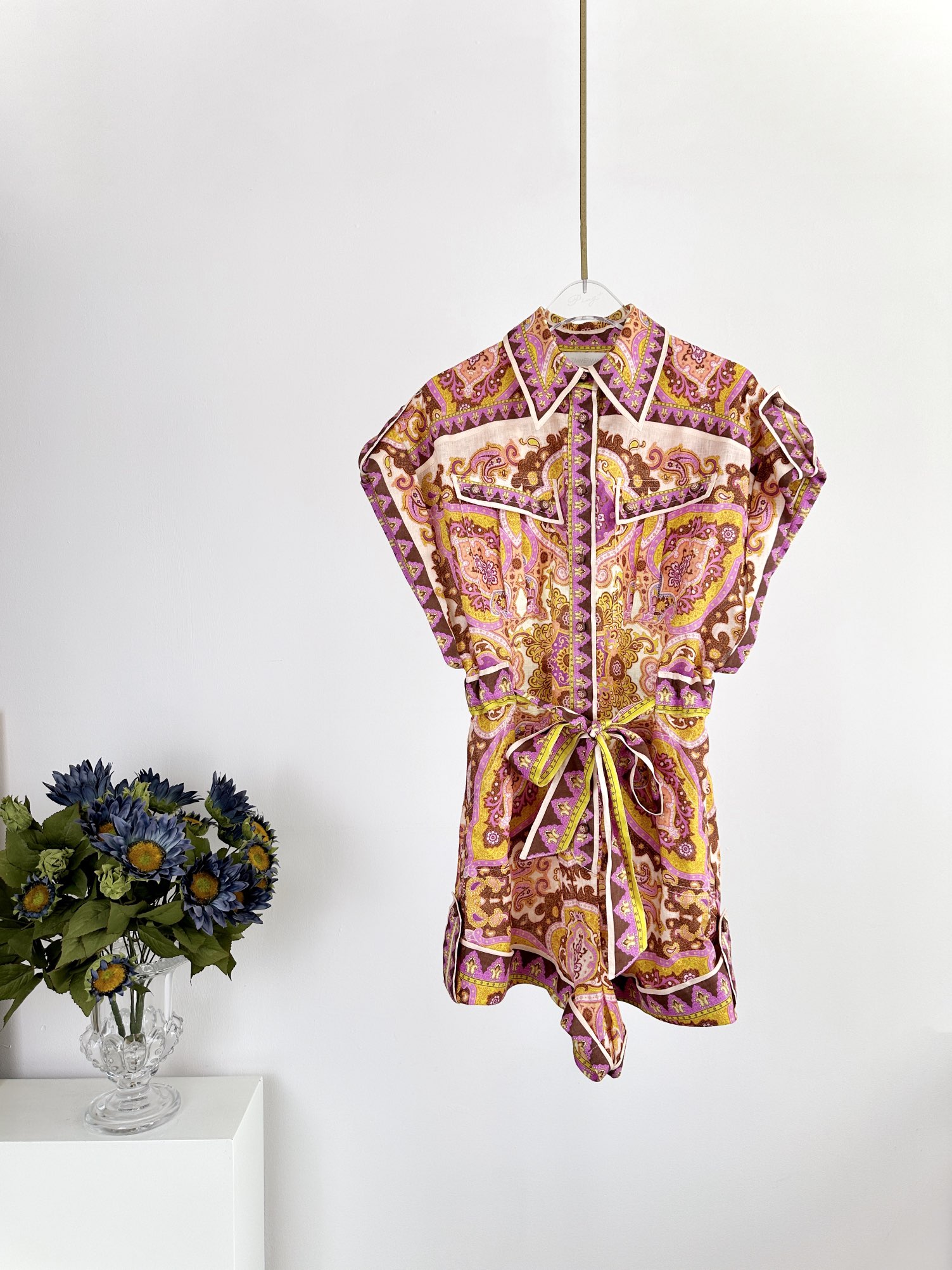 VÁY ZIMMERMANN Violet Flower Vintage Dress