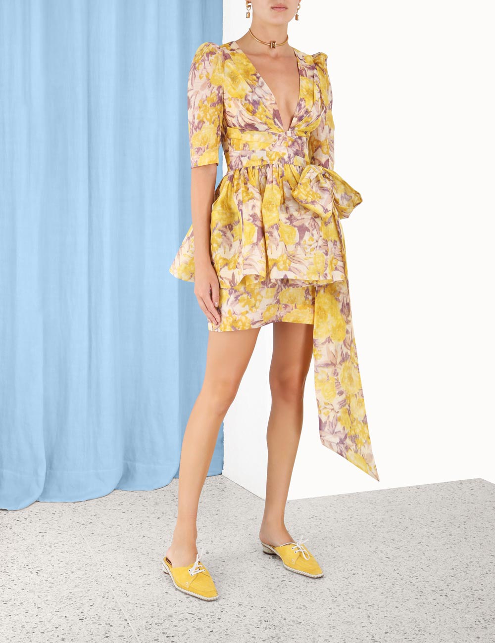 VÁY ZIMMERMANN Flower Vintage Dress With Charm