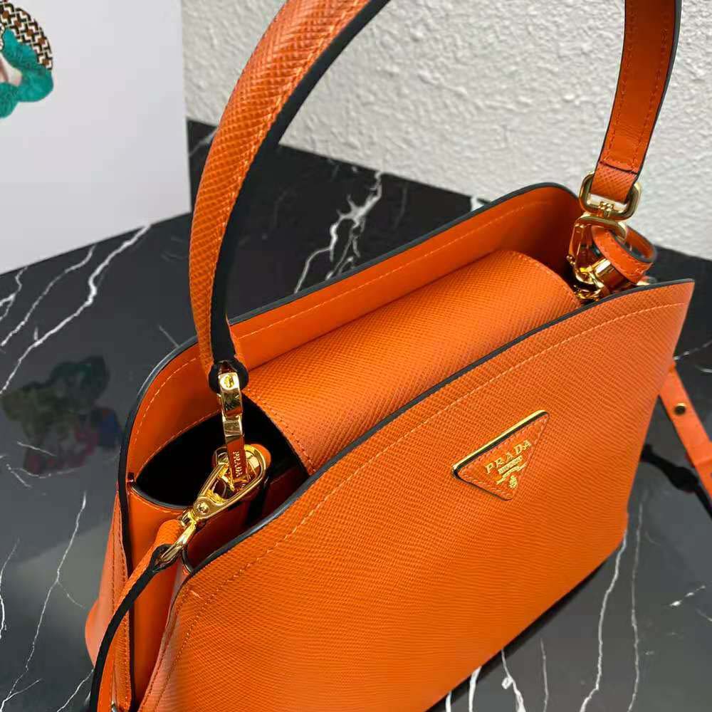 TÚI Prada Saffiano Leather Prada Matinee Bag-Orange