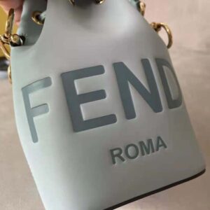 TÚI Fendi Women Mon Tresor Light Blue Leather Mini Bag