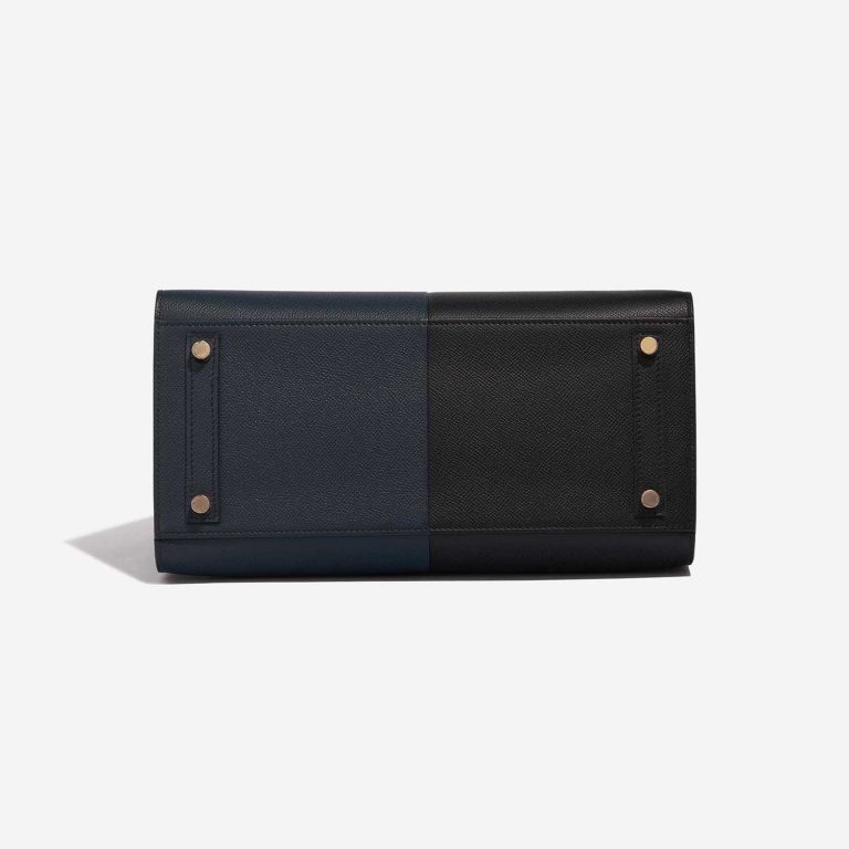 TÚI Hermès Birkin 30 Epsom Black Blue Indigo Frida Gold Buckle khóa vàng