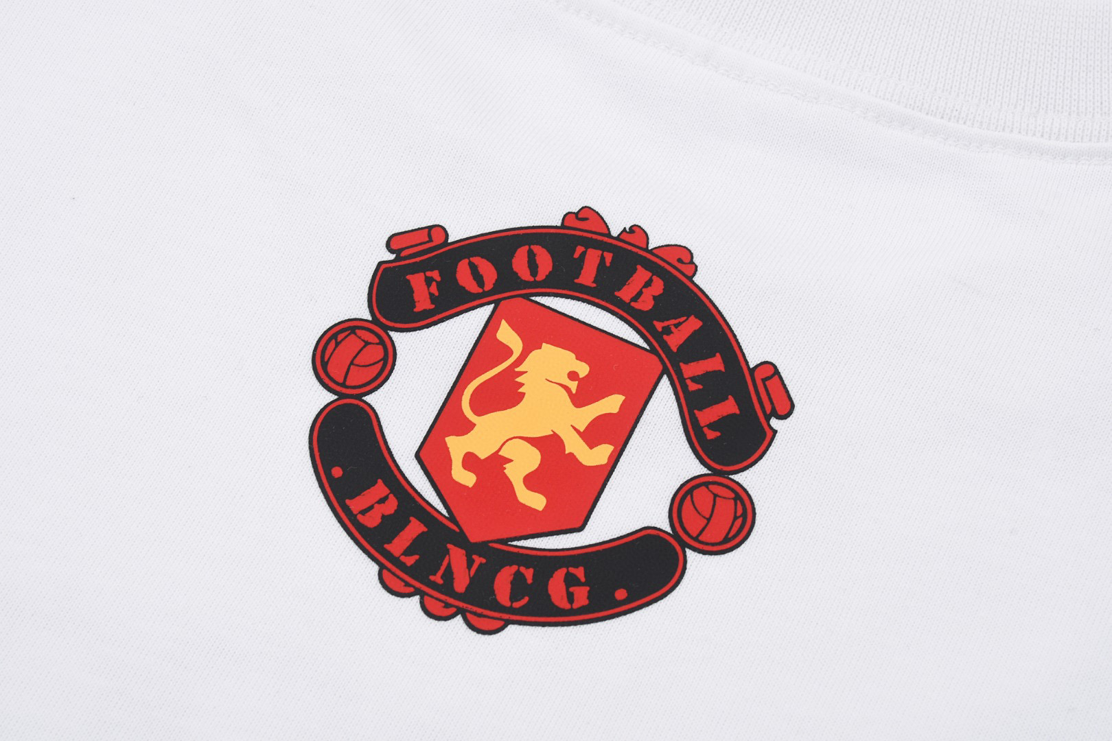 ÁO BALENCIAGA MU FC print cotton jersey T-shirt