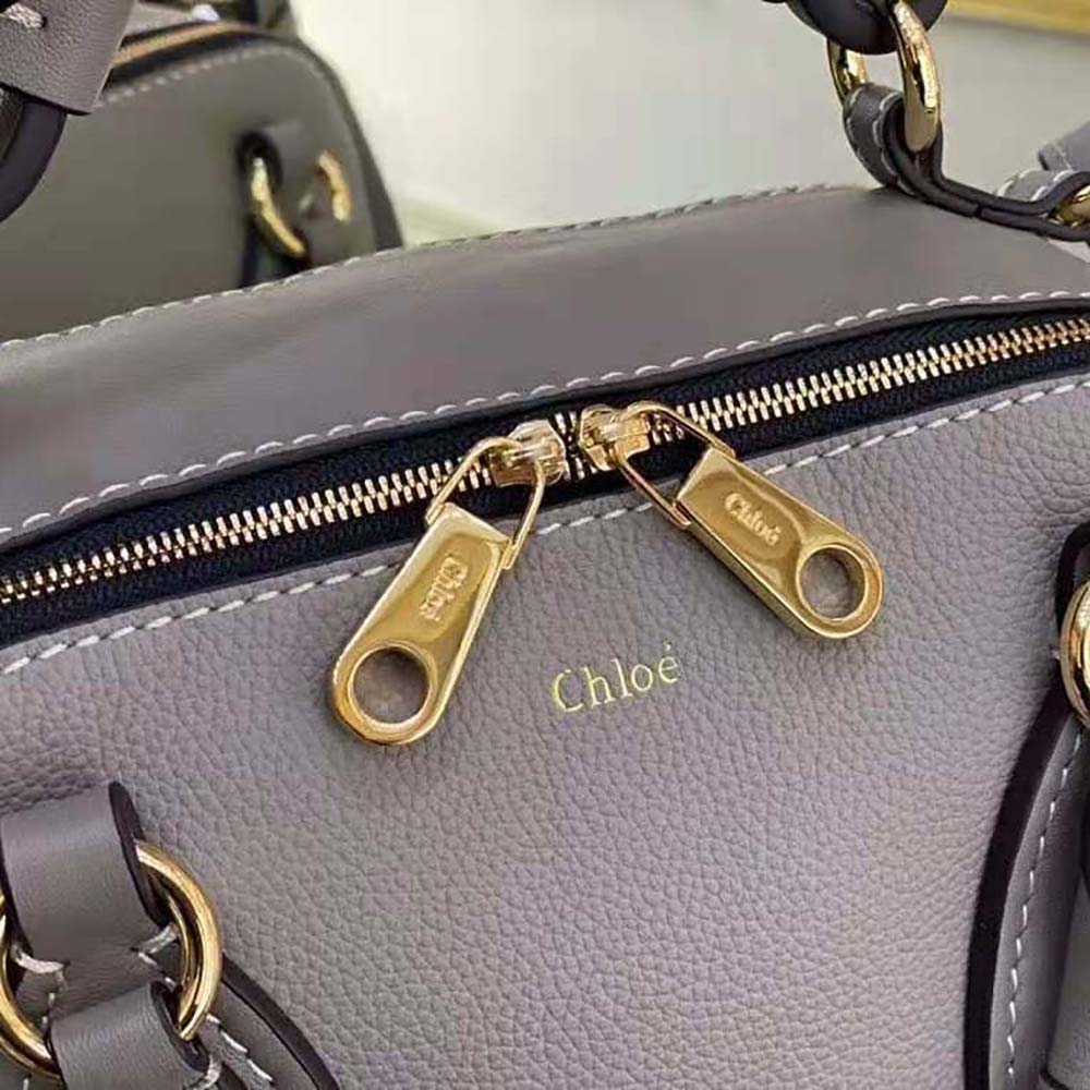 TÚI Chloe Bag in Grained and Shiny Calfskin