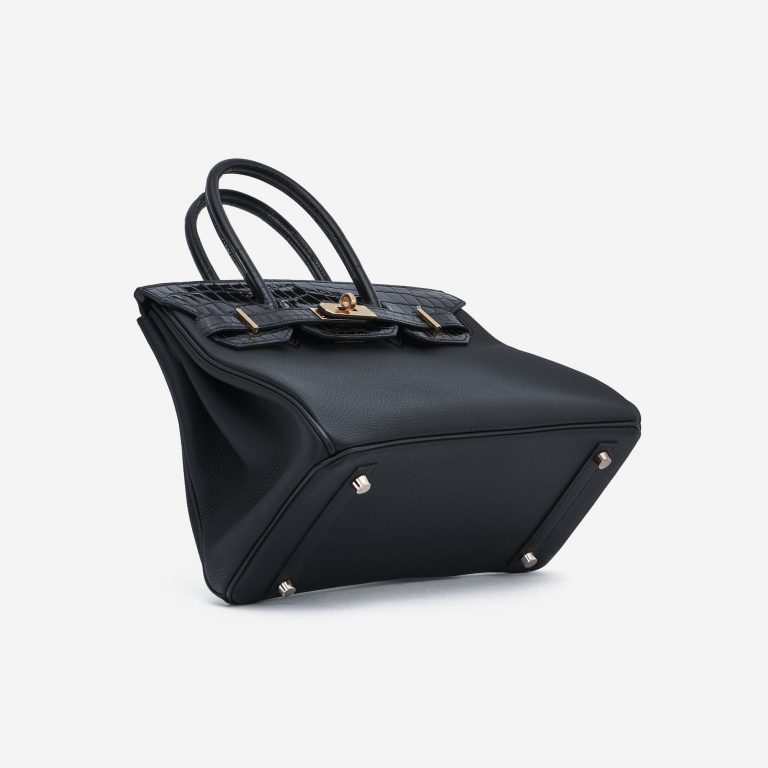 TÚI Hermès Birkin Touch 30 Niloticus Togo Black Gold Buckle khóa vàng