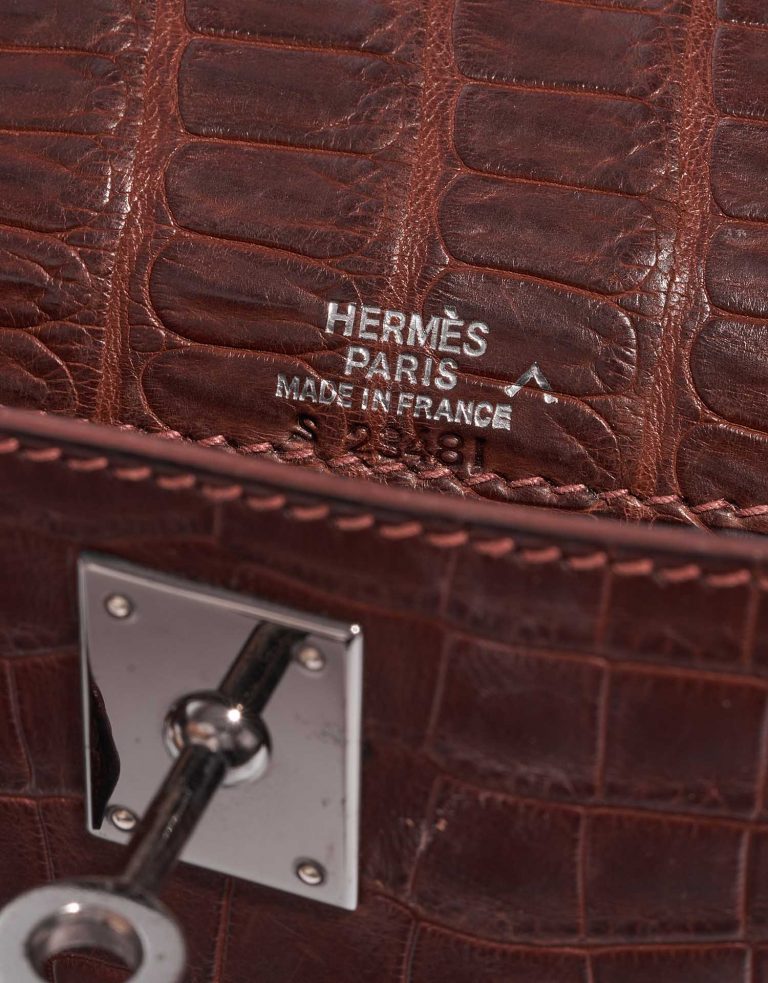 TÚI Hermès Kelly Pochette Alligator Bourgogne Silver Buckle khóa trắng(giá liên hệ)