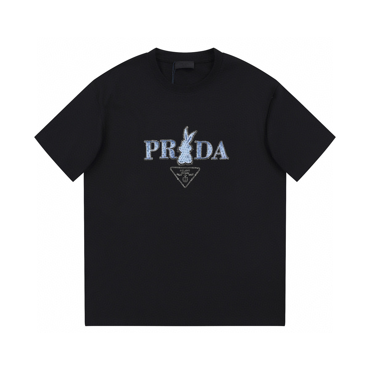 ÁO PRADA print cotton jersey T-shirt