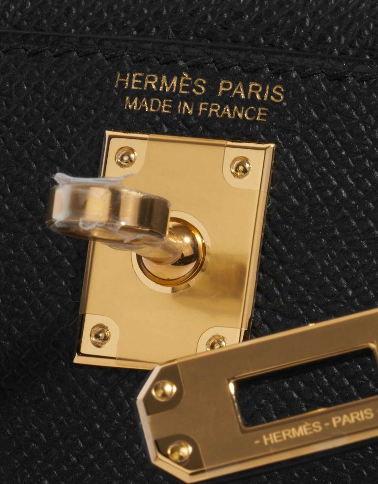 TÚI Hermès Kelly Mini Epsom Black Gold Buckle khóa vàng