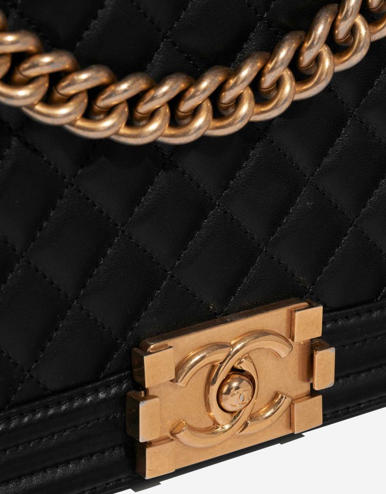 TÚI Chanel Boy Large Lamb Black