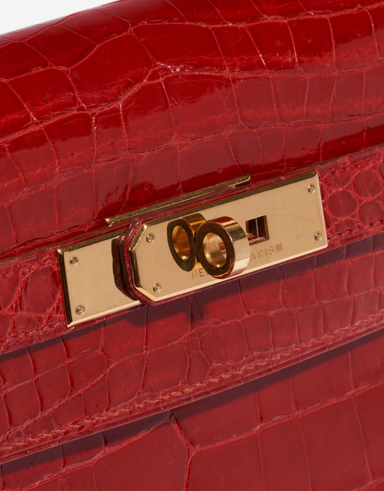 TÚI Hermès Kelly 32 Niloticus Crocodile Braise da cá sấu sông Nile Gold Buckle khóa vàng