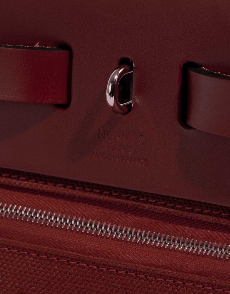 TÚI Hermès Herbag 31 Toile Vache Hunter Rouge H