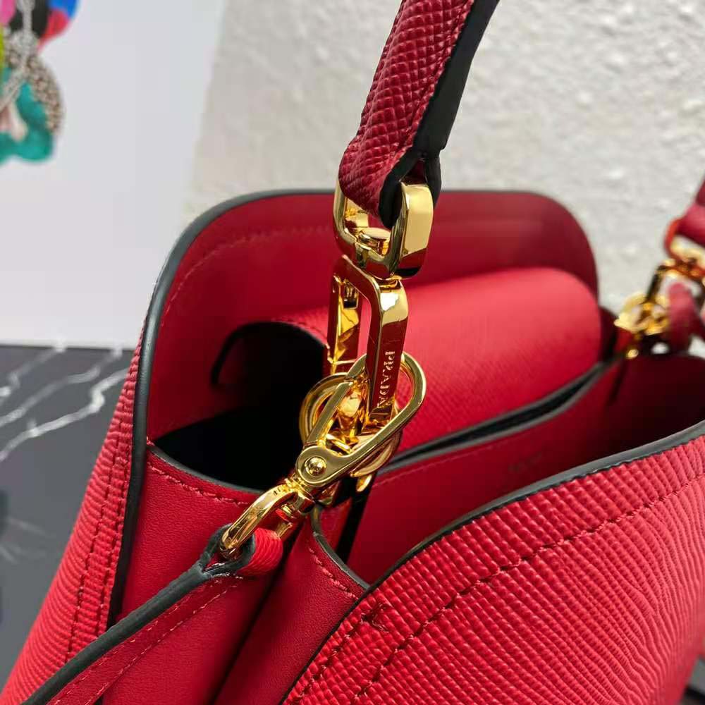 TÚI Prada Saffiano Leather Prada Matinee Bag-Red