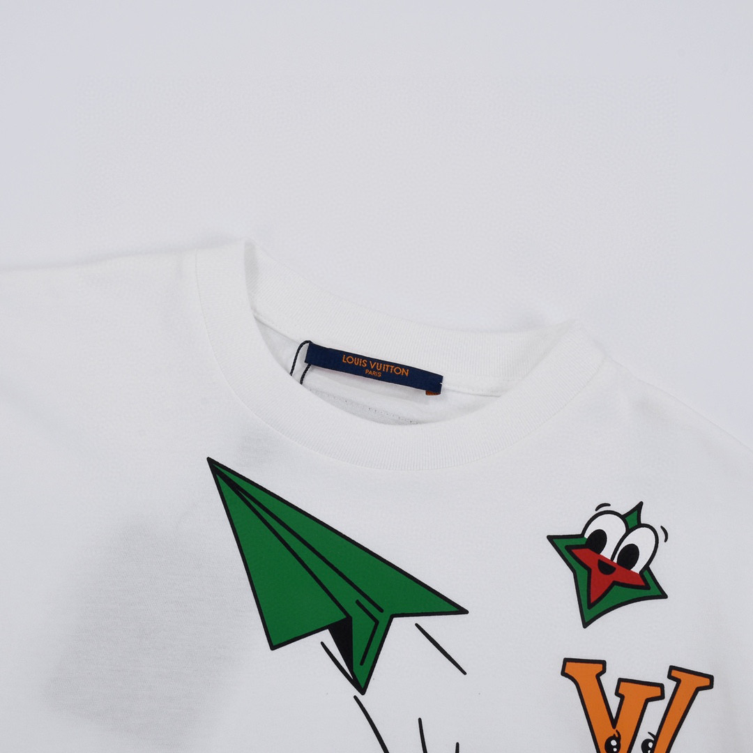 ÁO LOUIS VUITTON print cotton jersey T-shirt