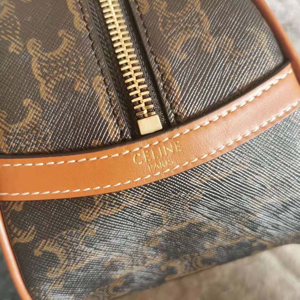 TÚI Celine Women Medium Teckel in Triomphe Canvas and Calfskin