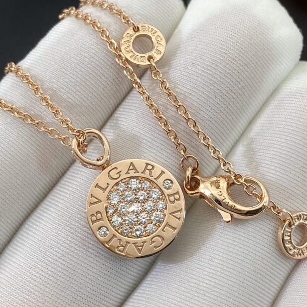 DÂY CHUYỀN BVLGARI DIAMOND AND ROSE GOLD 18K