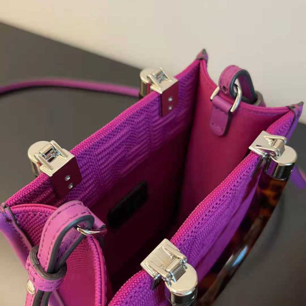 TÚI Fendi Mini Sunshine Shopper FF Fabric Mini-Bag