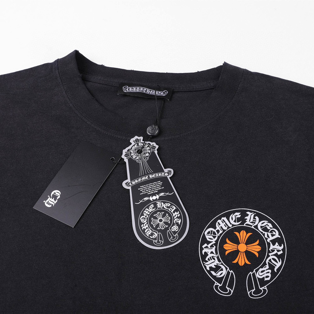 ÁO CHROME HEART print cotton jersey T-shirt