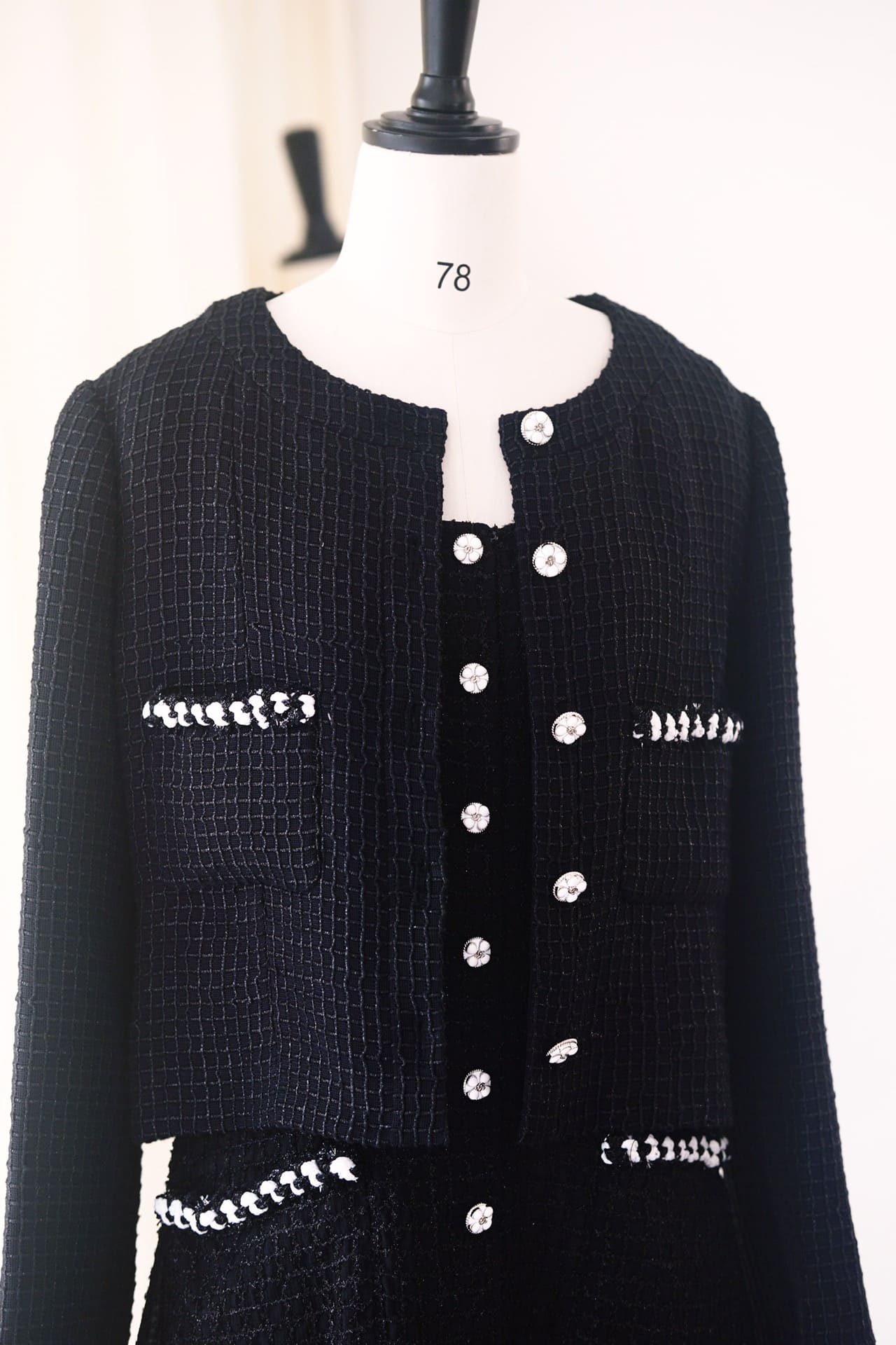 BỘ ĐỒ CHANEL SANG TRỌNG MÀU ĐEN BLACK LONG DRESS High Classy