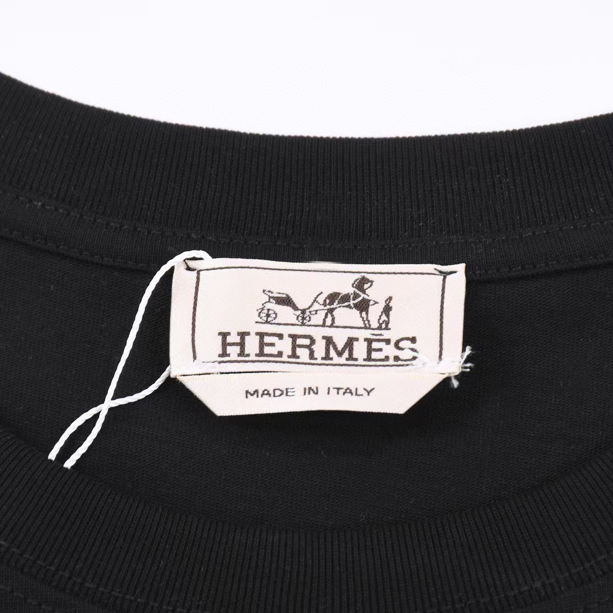 ÁO HERMES PARIS print cotton jersey T-shirt