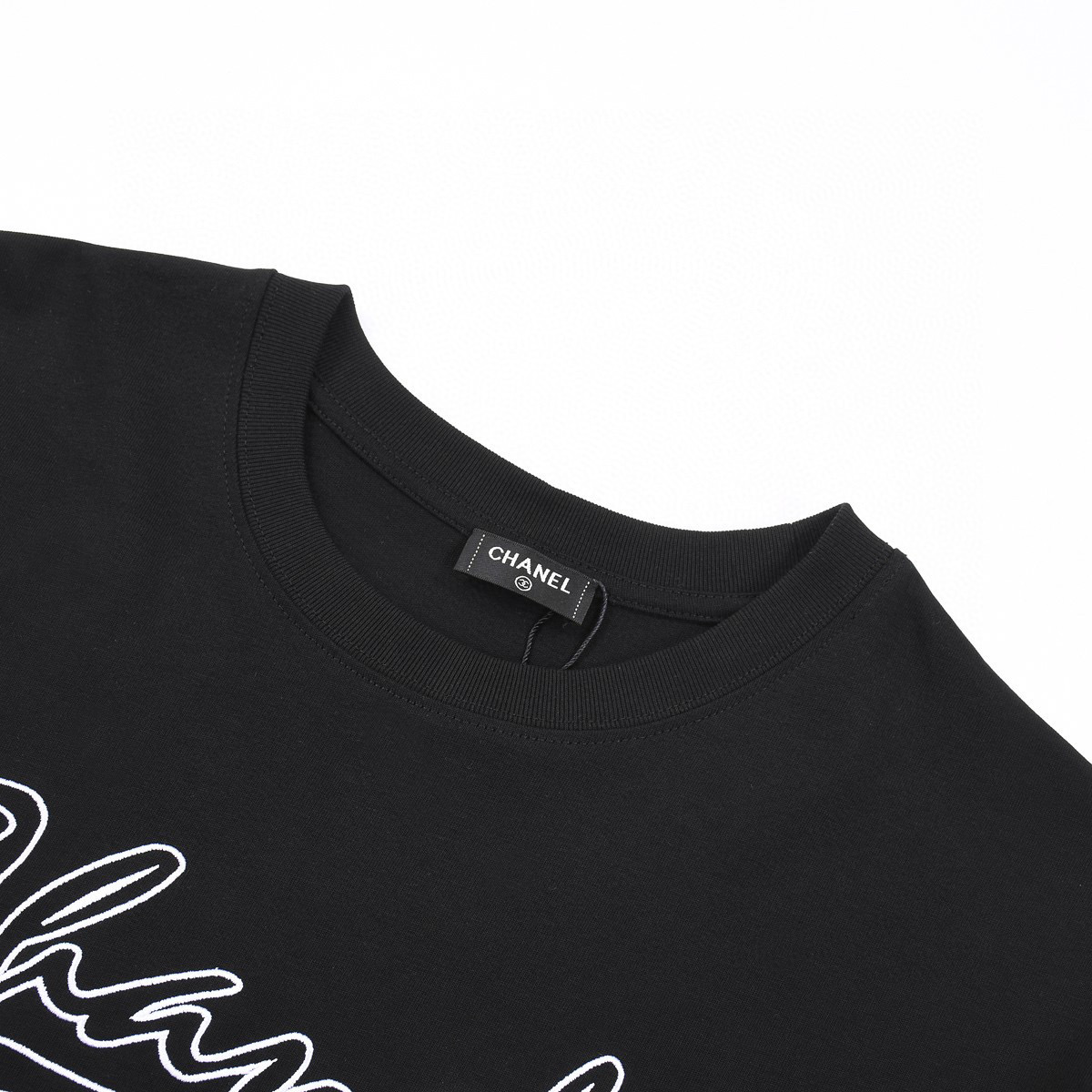 ÁO CHANEL print cotton jersey T-shirt